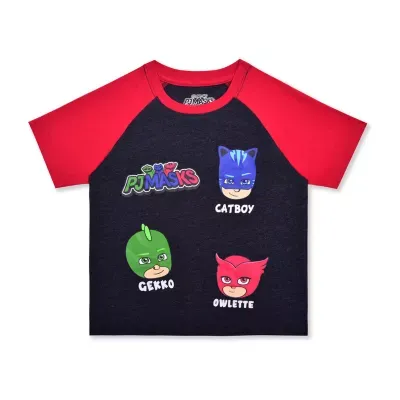 Toddler Boys Crew Neck PJ Masks Short Sleeve Graphic T-Shirt