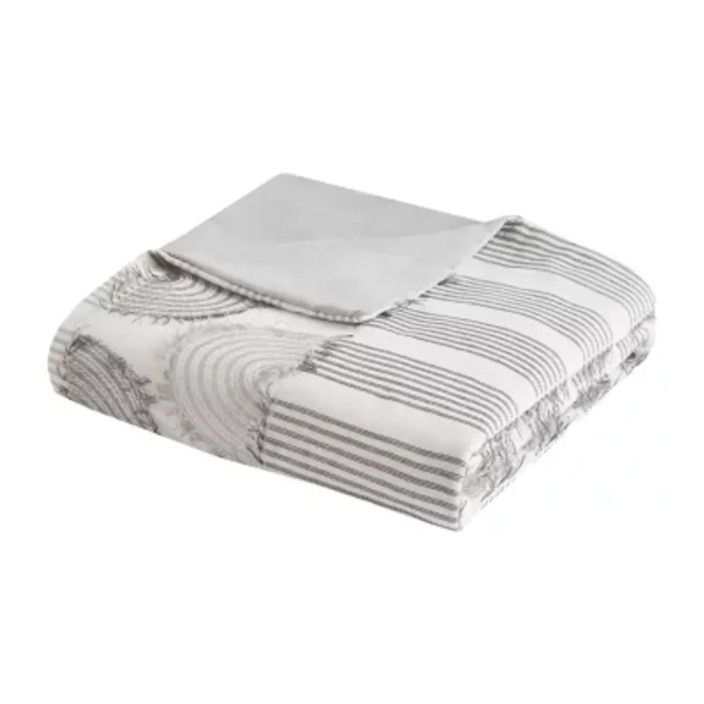 Intelligent Design Nova Geometric Clip Jacquard Duvet Cover Set With Sham