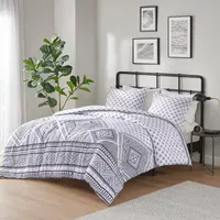 Intelligent Design Zoe Reversible Duvet Cover Set With Shams