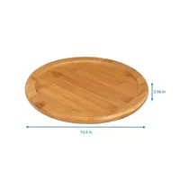 Home Expressions 10" Bamboo Rotating Tray