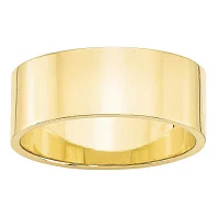 8MM 10K Gold Wedding Band