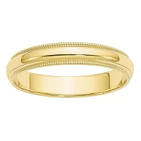 4MM 10K Gold Wedding Band