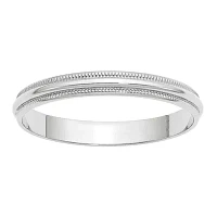Womens 3MM 10K Gold Wedding Band
