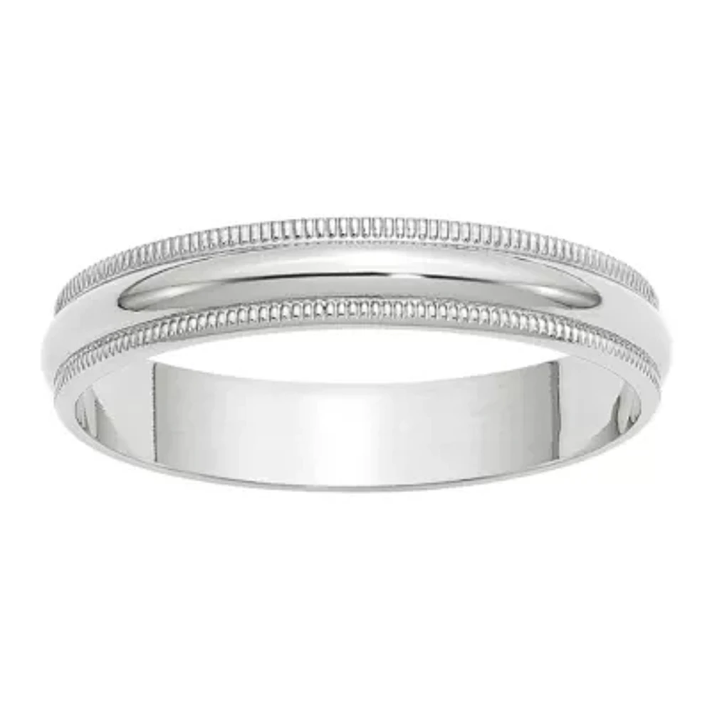 Mens 4MM 10K Gold Wedding Band