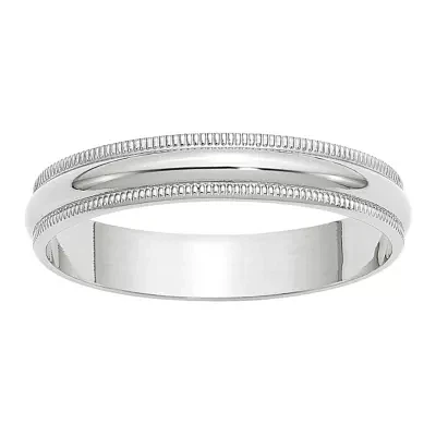 Mens 4MM 10K Gold Wedding Band