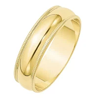 6MM 10K Gold Wedding Band