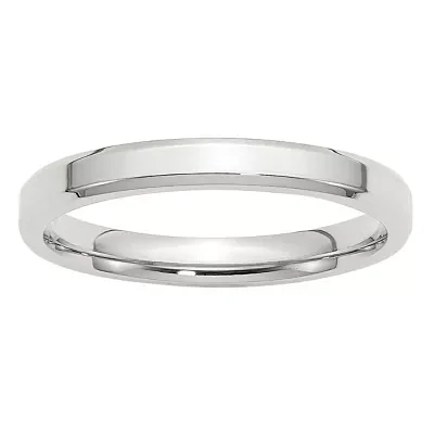 Mens 3MM Sterling Silver Wedding Band