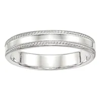 4MM Sterling Silver Wedding Band