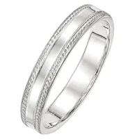 4MM Sterling Silver Wedding Band