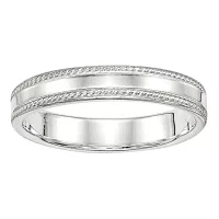 4MM Sterling Silver Wedding Band