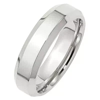 6MM Sterling Silver Wedding Band