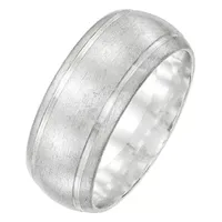 9M Sterling Silver Wedding Band