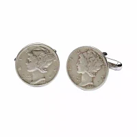 Mercury Dime Cuff Links