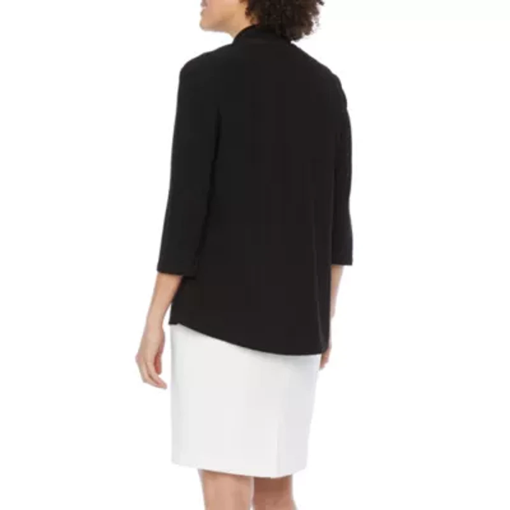 R&M Richards 3/4 Sleeve Knit Shrug