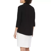 R&M Richards 3/4 Sleeve Knit Shrug