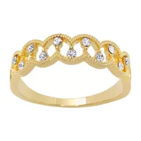 Sparkle Allure Cubic Zirconia 14K Gold Over Brass Band