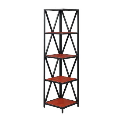 Tucson 5-Tier Corner Bookcase