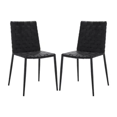 Rayne Basket Woven Dining Chair - Set of 2