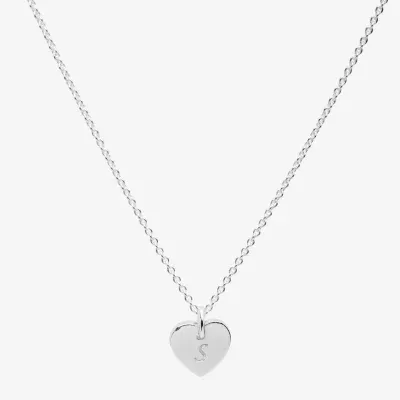 Itsy Bitsy Sterling Silver 17 Inch Cable Heart Pendant Necklace