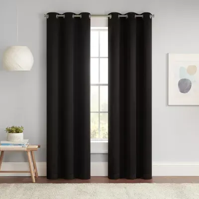 Eclipse Darrell Grommet Top Energy Saving Blackout Single Curtain Panels