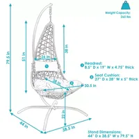 Phoebe Hanging Chair with Stand