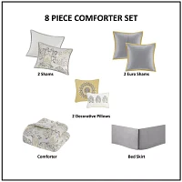 Madison Park Loleta 8-pc. Midweight Reversible Comforter Set