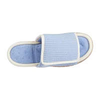 Isotoner Sweater Knit Adjustable Womens Slip-On Slippers