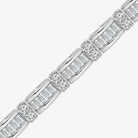 (I / I1) 5 CT. T.W. Lab Grown White Diamond 10K or Yellow Gold 7.25 8 Inch Link Bracelet