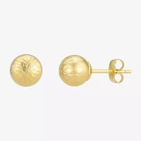 10K Gold 6mm Ball Stud Earrings
