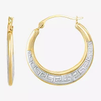 10K Gold 21mm Hoop Earrings