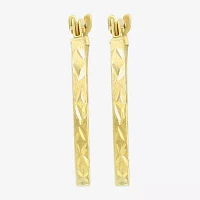 14K Gold 15mm Hoop Earrings