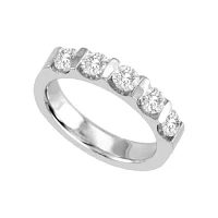 1 CT.T.W. Channel-Set Natural Diamond Band