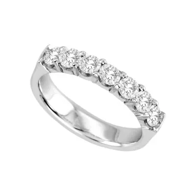 1 CT.T.W. Natural Diamond Band 14K White Gold