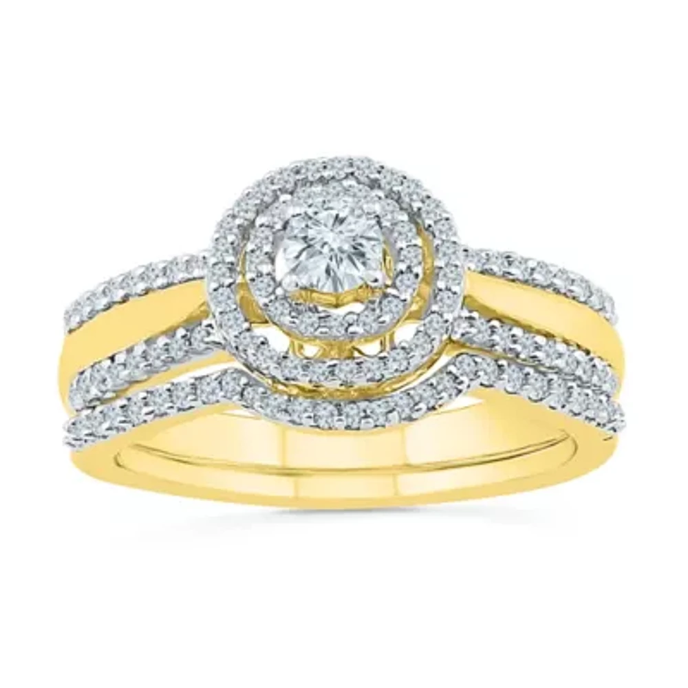 Womens / CT.T.W. Natural Diamond 10K Gold Bridal Set