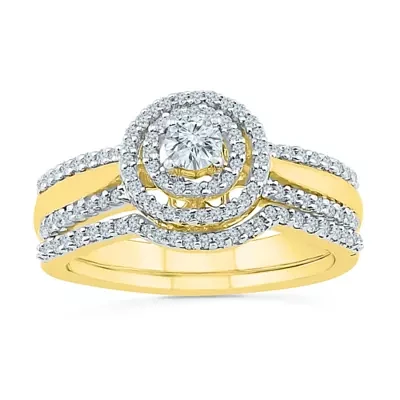 Womens / CT.T.W. Natural Diamond 10K Gold Bridal Set