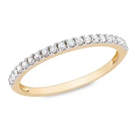 1/5 CT. Natural White Diamond 10K Gold Wedding Band