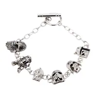 Star Wars® Womens Sterling Silver Charm Bracelet