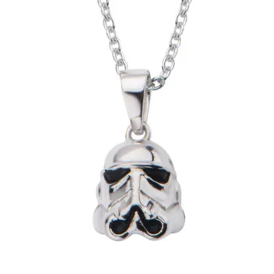Star Wars® Sterling Silver Stormtrooper Pendant Necklace