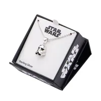 Star Wars® Sterling Silver Stormtrooper Pendant Necklace