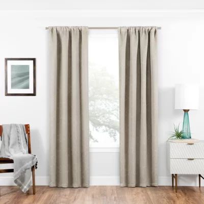 Eclipse Isanti Rod Pocket Energy Saving Blackout Single Curtain Panels