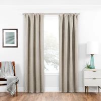 Eclipse Isanti Energy Saving Blackout Rod Pocket Single Curtain Panel