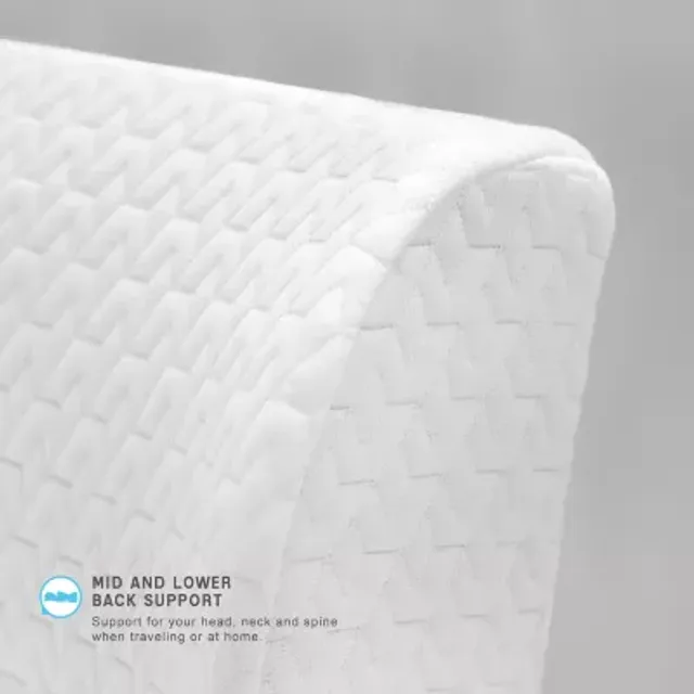 SensorPEDIC On-The-Go Gel-Infused Memory Foam Lumbar Back Support