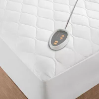 Beautyrest™ Cotton Blend Heated Electric Mattress Pad-5 Heat Settings 10hr Auto off