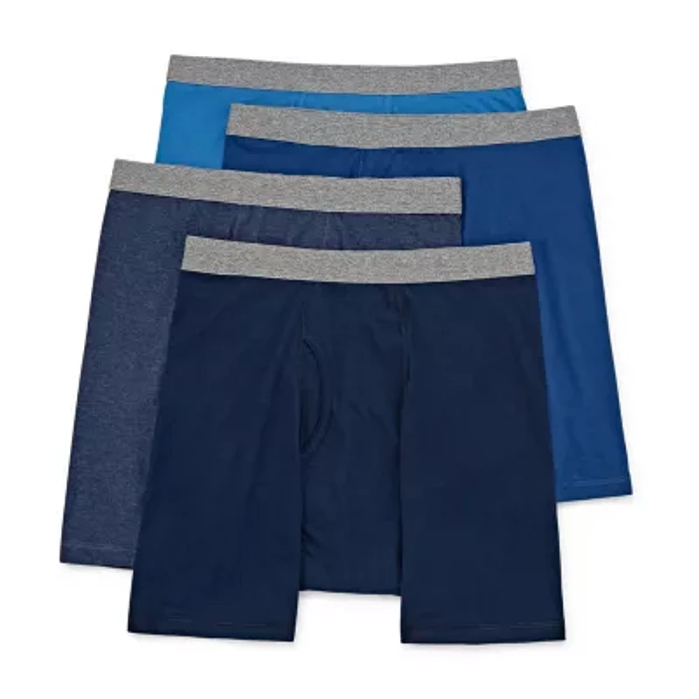 Stafford Dry + Cool Big and Tall Mens 4 Pack Boxer Briefs