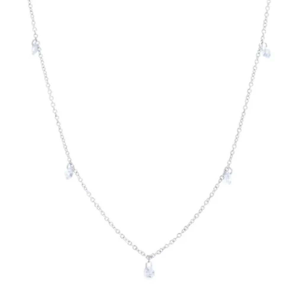 Silver Reflections Pure Silver Over Brass 36 Inch Cable Chain Necklace