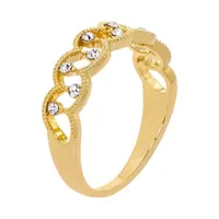 Sparkle Allure Cubic Zirconia 14K Gold Over Brass Band