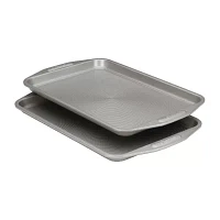 Circulon® Total Nonstick Bakeware, 2-Piece Cookie Sheet Set, Gray