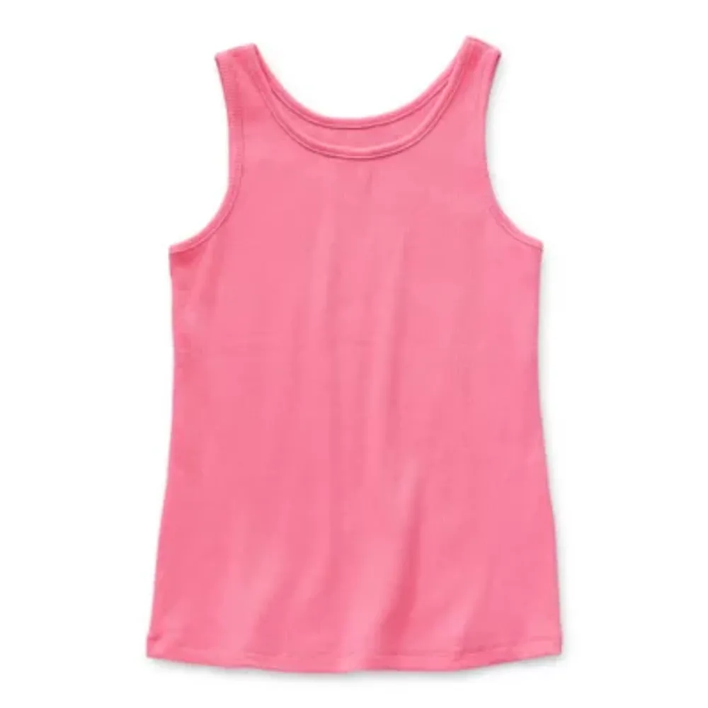 Thereabouts Little & Big Girls Round Neck Tank Top