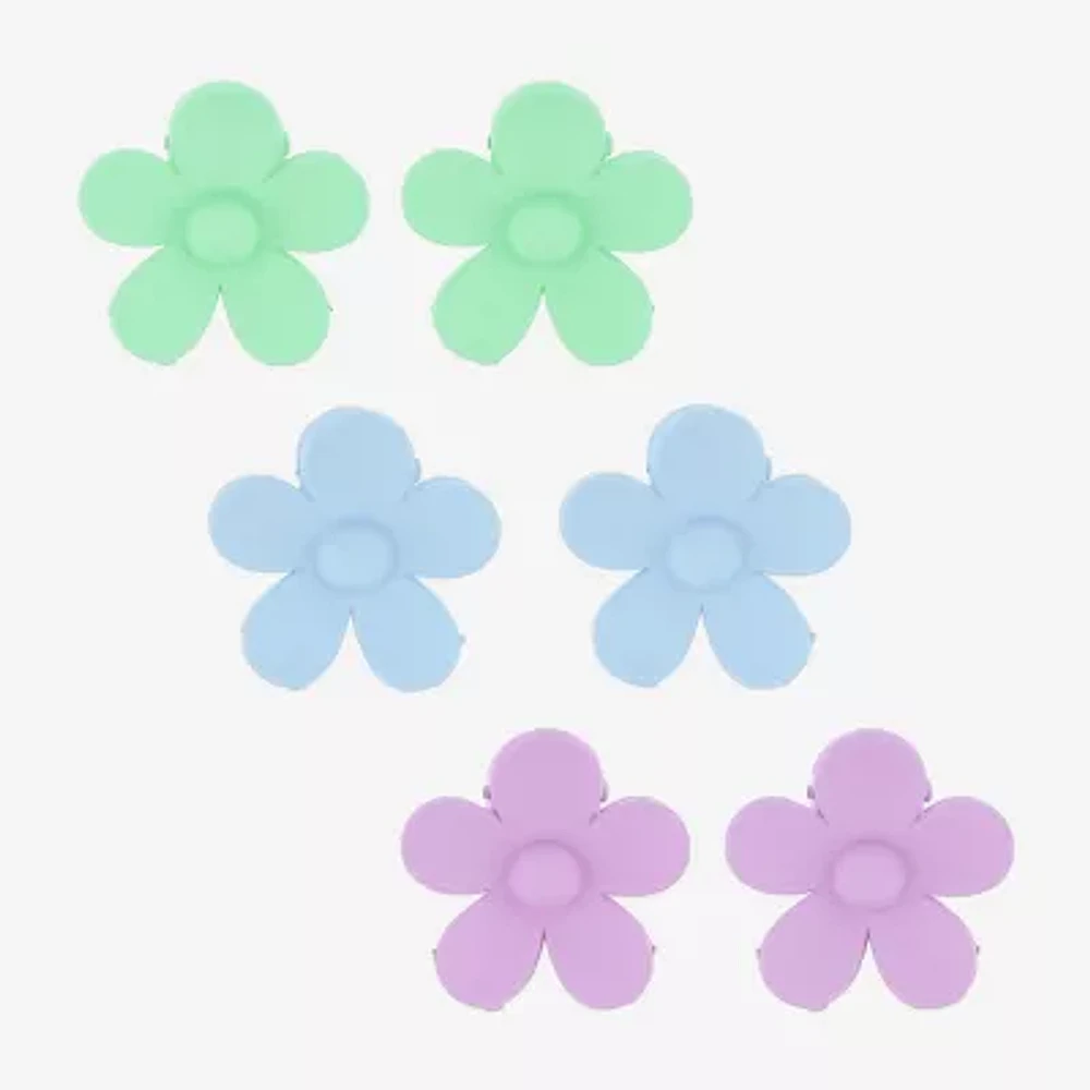 Arizona Multi Flower 6-pc. Claw Hair Clip