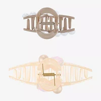 Arizona Simulated Pearl 2-pc. Claw Hair Clip